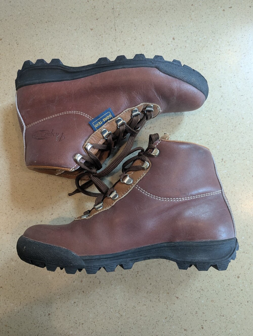 Vasque Gore Tex Sundowner Skywalk Leather Hiking Boot Made In Italy Size 8.5